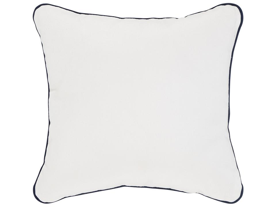 Deco 20-Inch Square Outdoor Pillow with Contrasting Piping