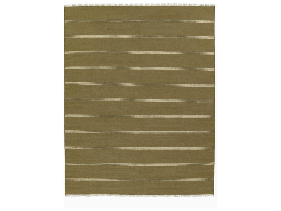 Caseres Striped Hand-Tufted Wool Blend Area Rug