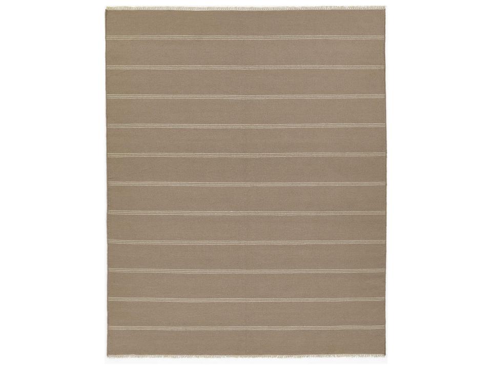 Caseres Hand-Tufted Striped Area Rug with Fringe