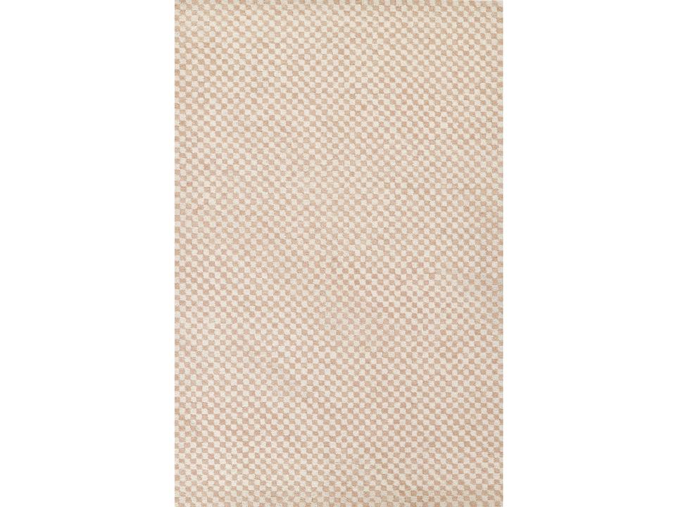 Charles Geometric Hand-Tufted Wool Runner Area Rug in Pink and Ivory