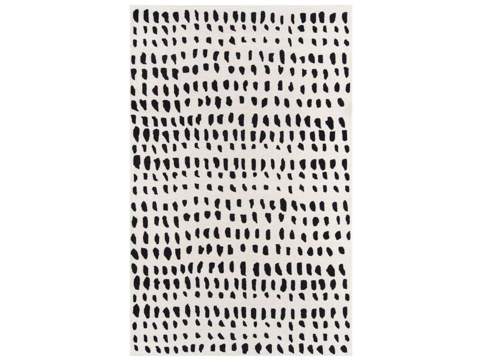 Novogratz Delmar DEL11 Modern Geometric Hand Tufted Wool Area Rug in Ivory