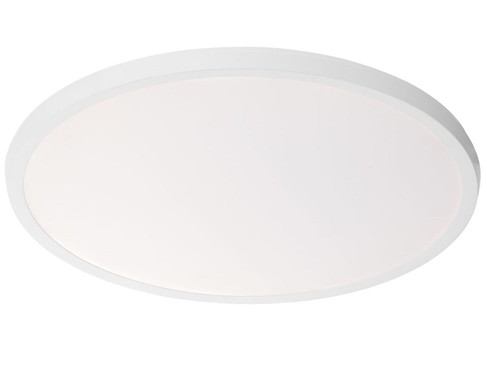 Argo 1-Light White LED Round Flush Mount
