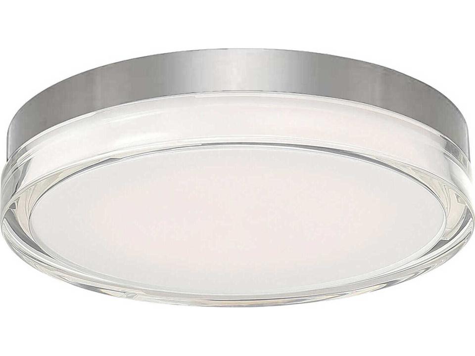 Pi LED Outdoor Flush Mount Ceiling Light Stainless Steel