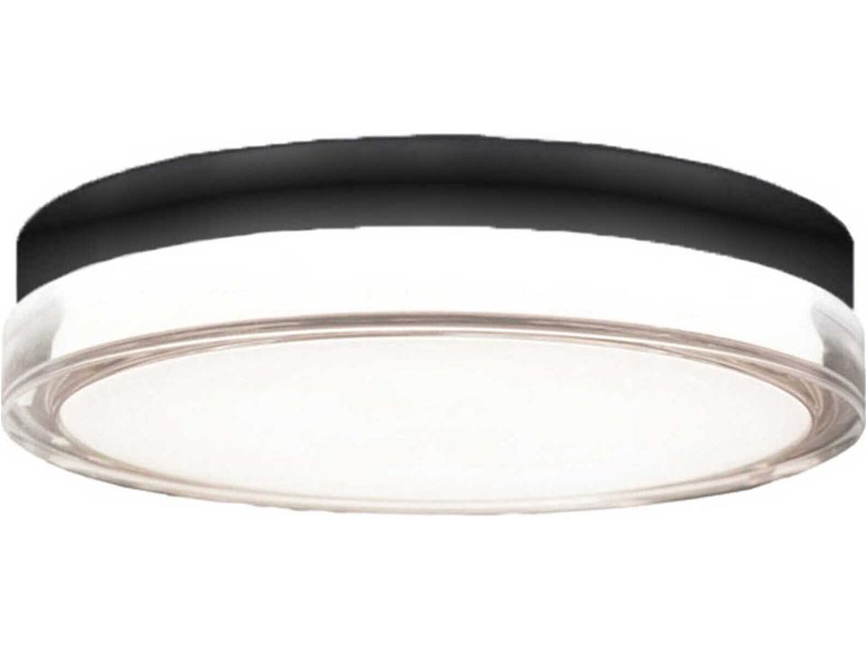 Pi LED Outdoor Flush Mount Light Black