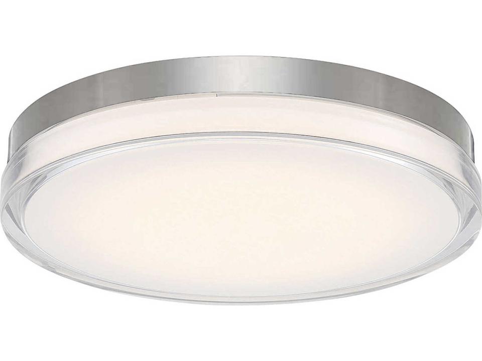 Pi LED Round Flush Mount Stainless Steel Outdoor Light