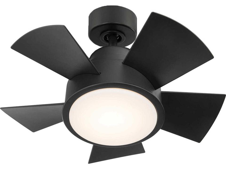 Vox 26in Ceiling Fan with LED Light Matte Black