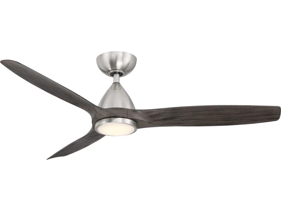 Skylark 54 Inch LED Smart Fan Brushed Nickel Ebony