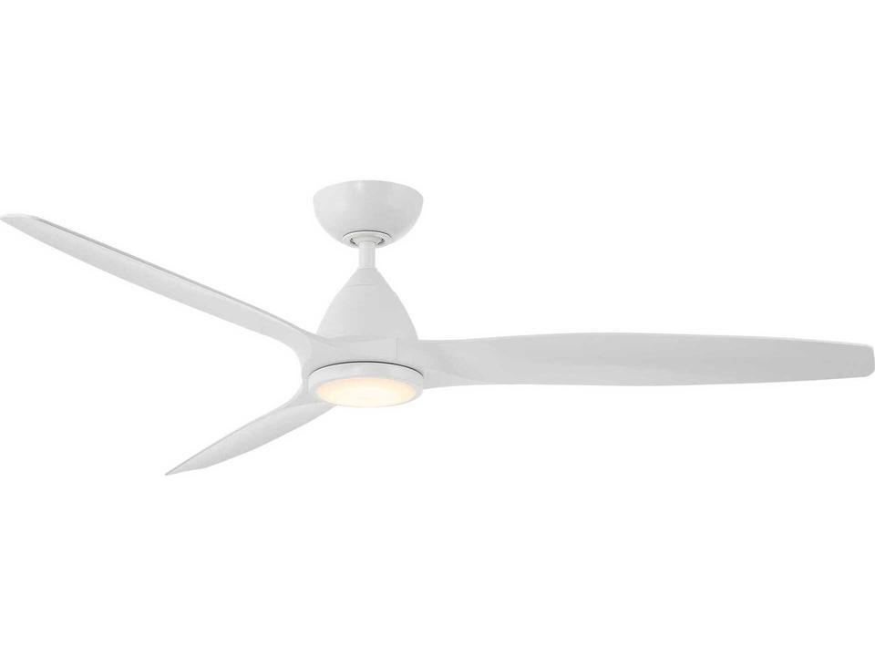 Skylark 62 Inch Smart Ceiling Fan with LED Light Matte White