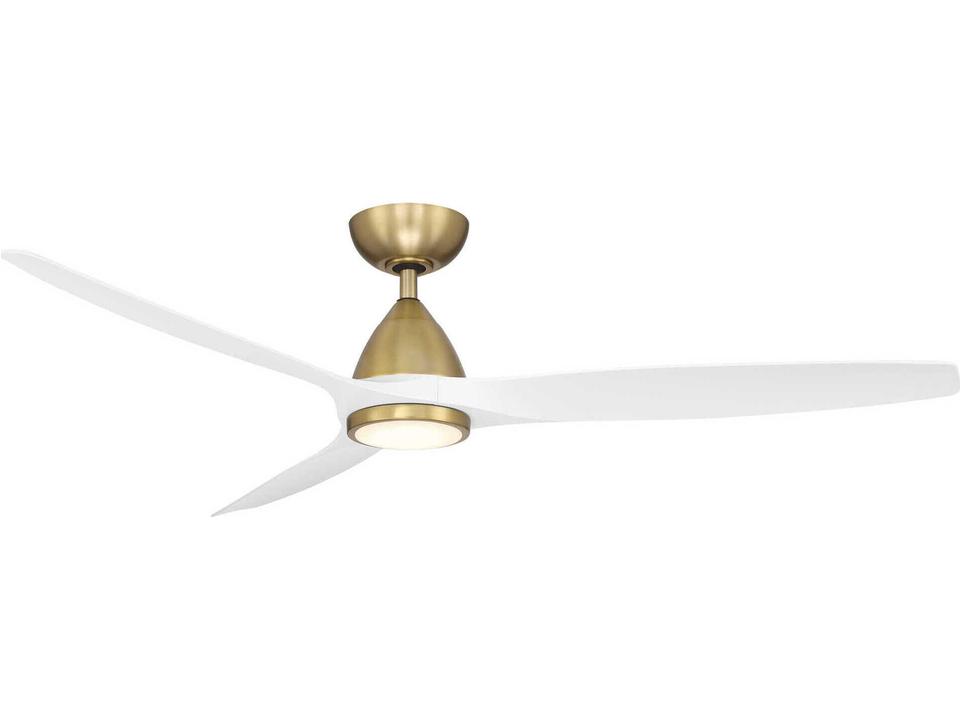 Skylark 62 Inch Smart Ceiling Fan in Soft Brass