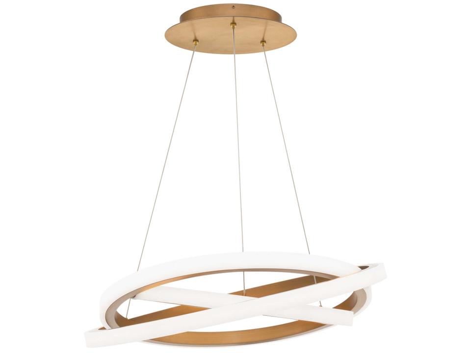 Veloce 3-Light Aged Brass Pendant