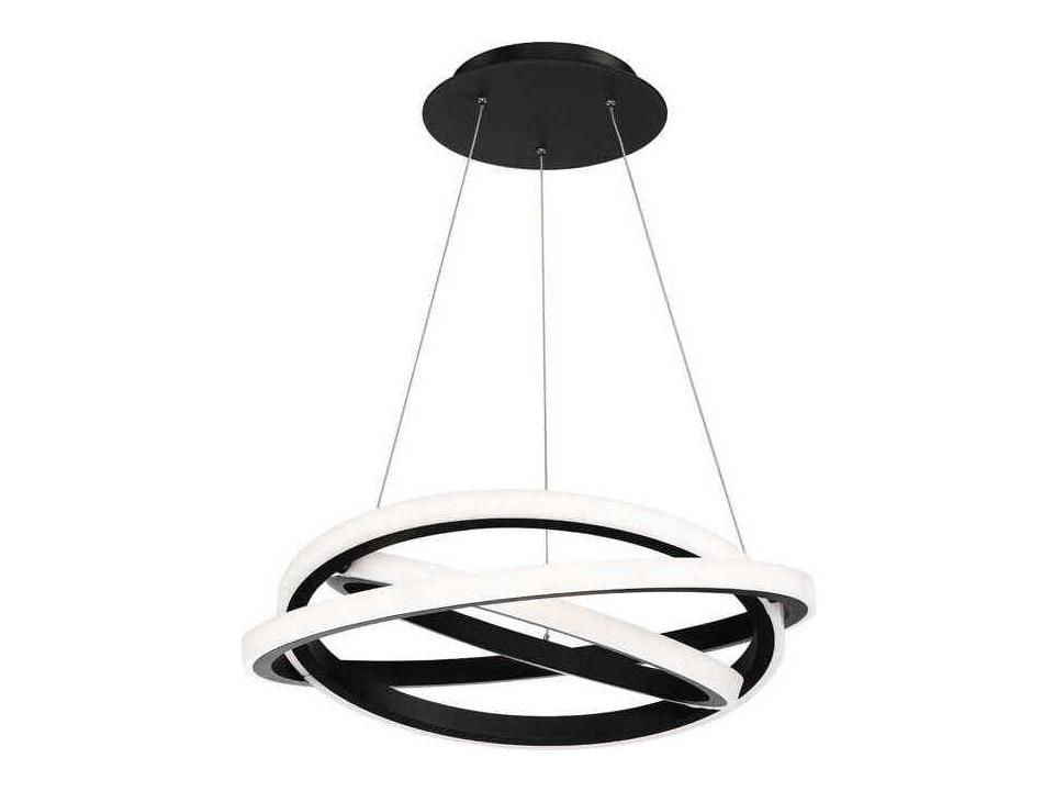 Veloce 3-Light Black LED Pendant