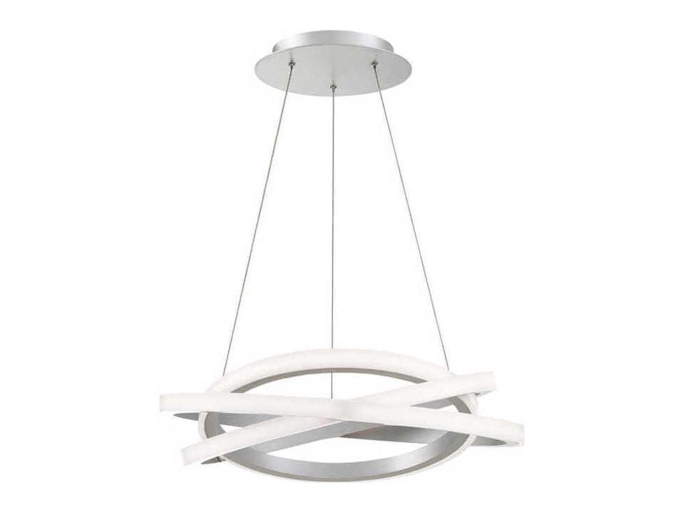 Veloce 3-Light Titanium Silver LED Pendant