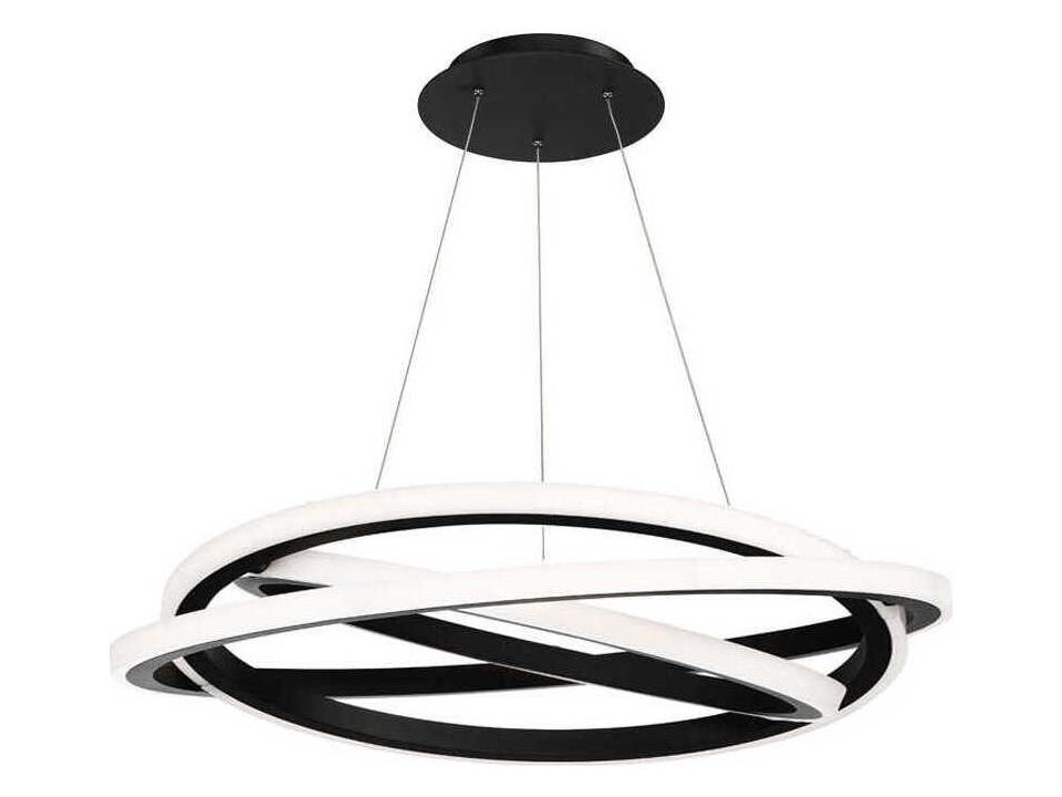 Veloce 3-Light Black LED Pendant