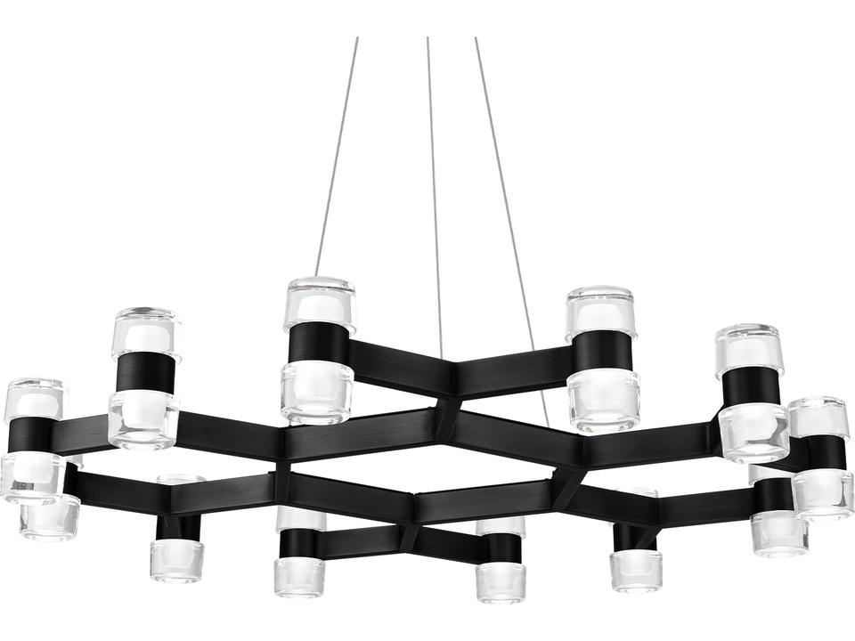 Dashe 24-Light Black Geometric Chandelier