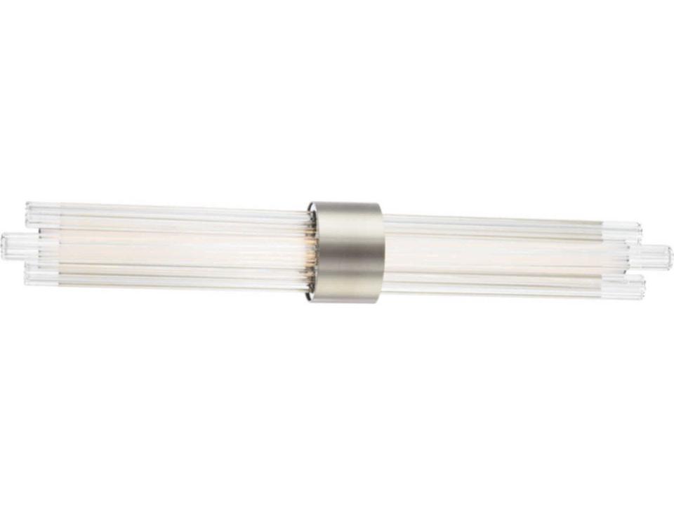 Luzerne LED Wall Sconce in Brushed Nickel and Fluted Glass
