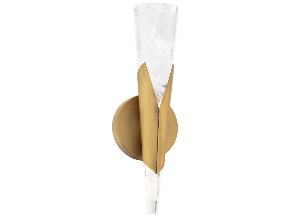 Kilt 1-Light Aged Brass Wall Sconce