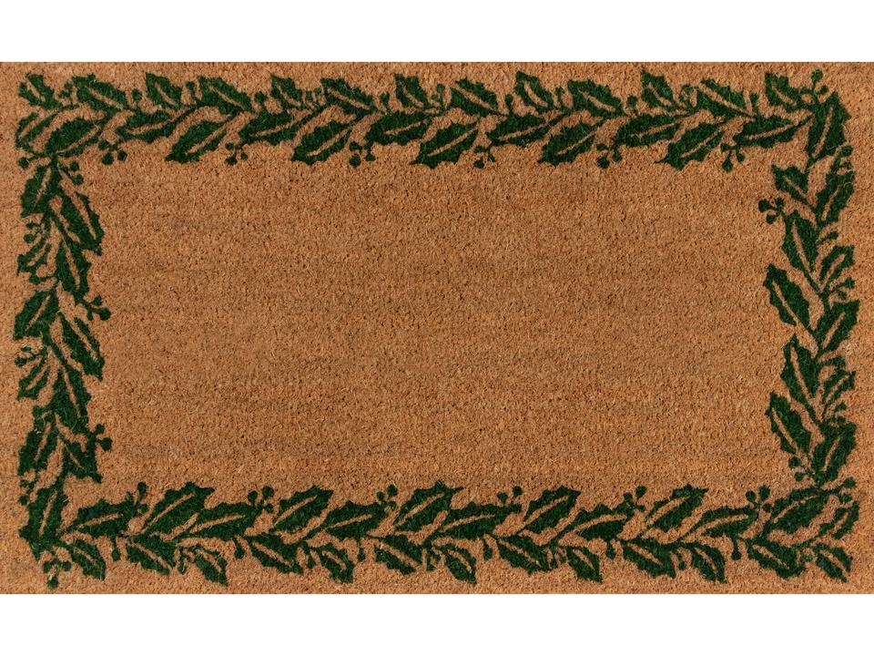 Park Bordered Hand Woven Coir Indoor Outdoor Doormat