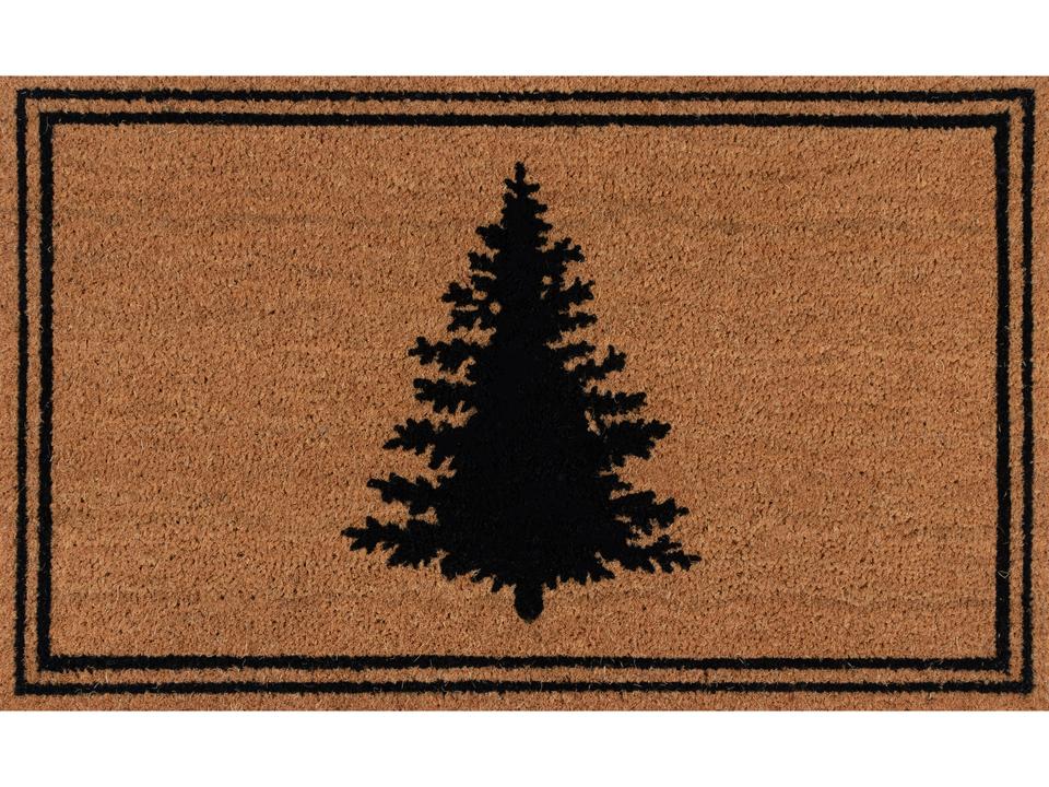 Park Bordered Hand Woven Coir Doormat Indoor Outdoor