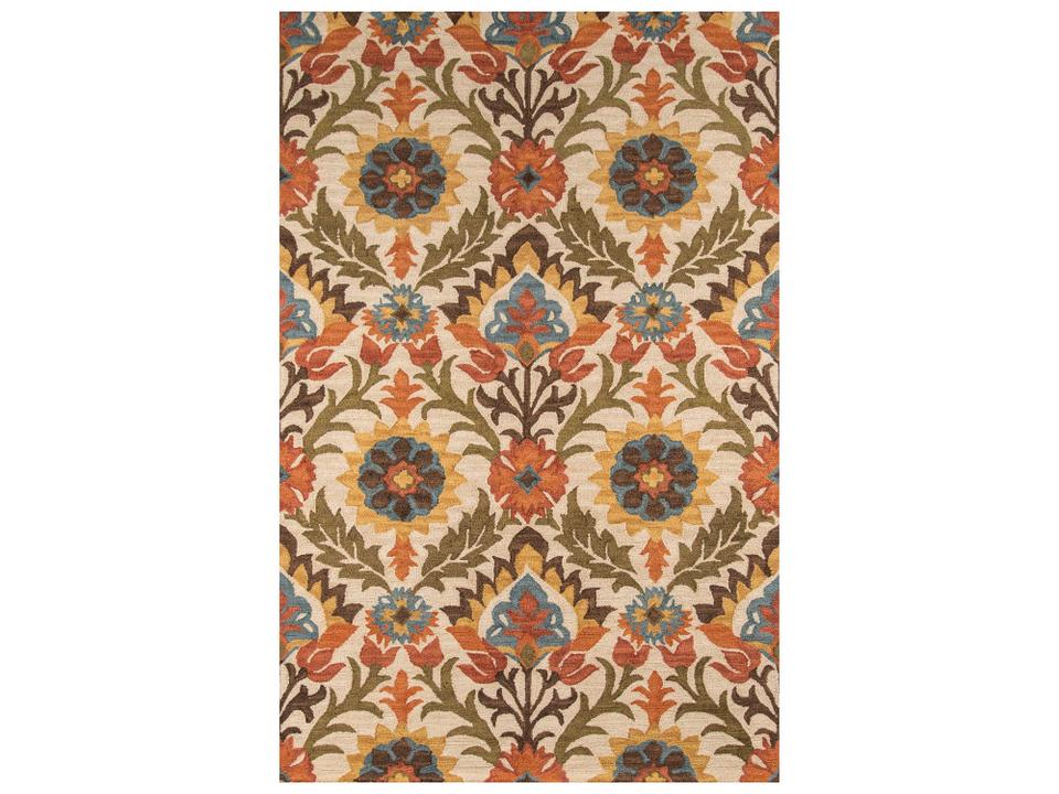 Tangier Collection Hand-Hooked Wool Area Rug in Gold