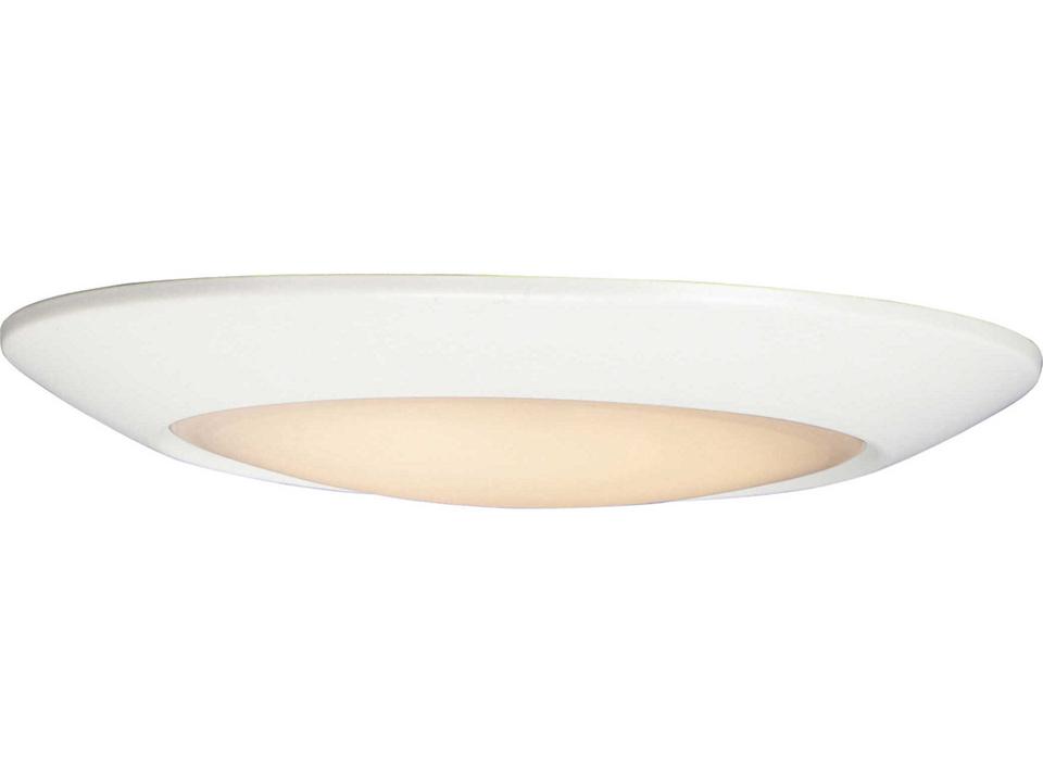 Diverse 1-Light White LED Flush Mount