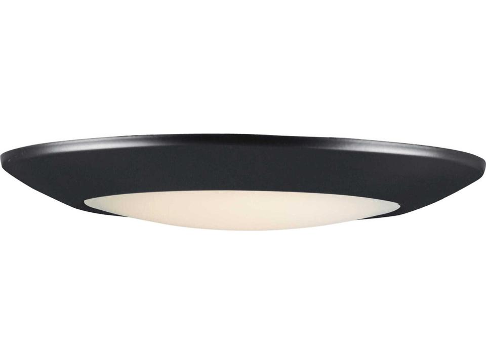 Diverse 11 Inch 1-Light LED Flush Mount in Black