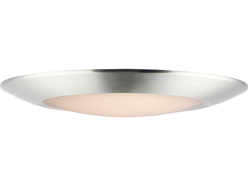 1-Light Diverse LED Flush Mount in Satin Nickel