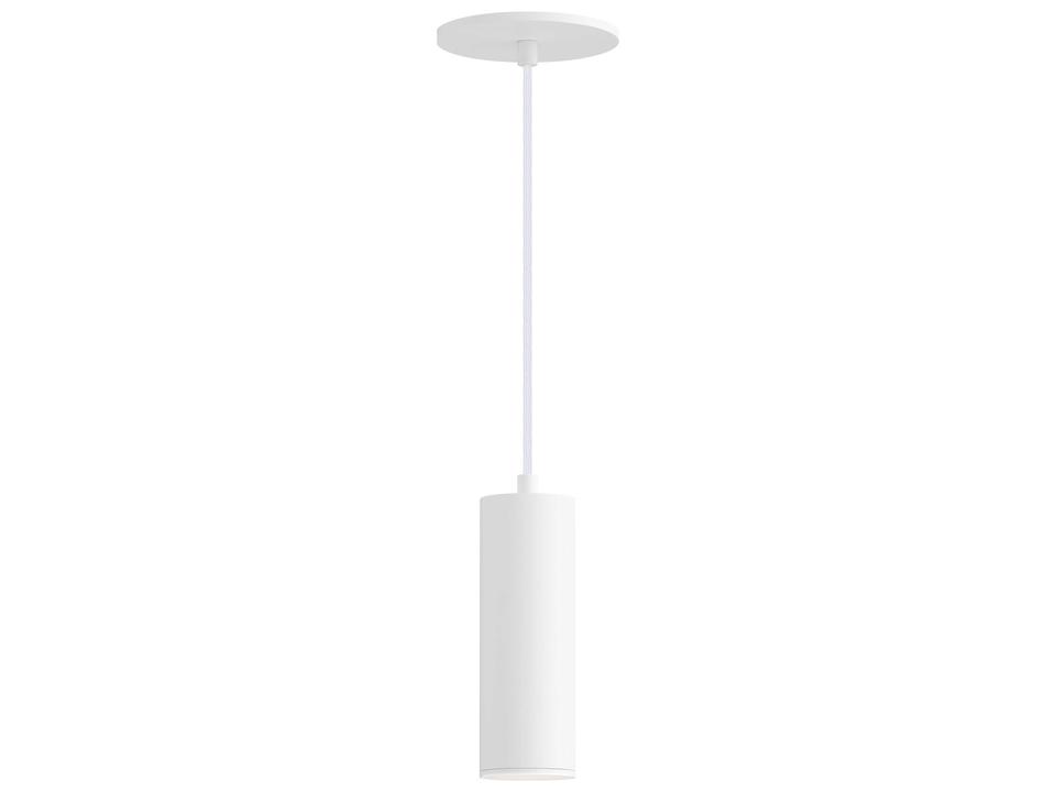 Calibro 1-Light LED Outdoor Cylinder Pendant in White