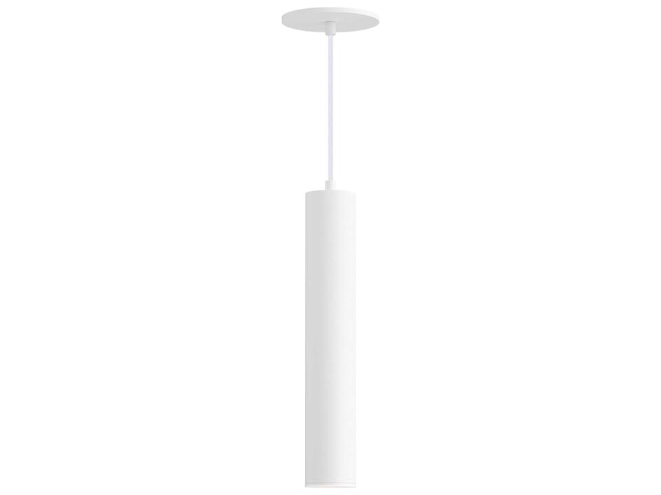 Calibro LED Cylinder Outdoor Pendant Light in White