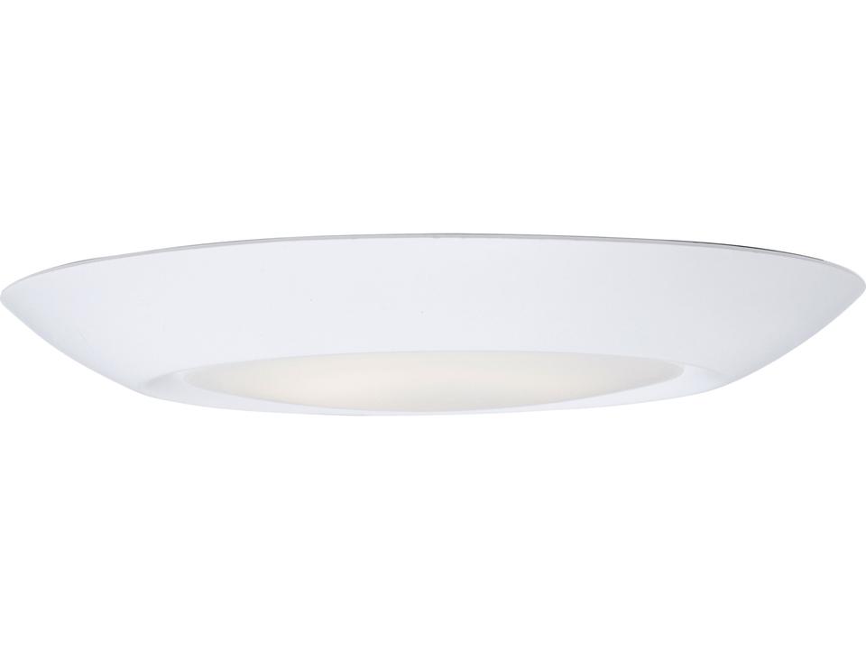 Diverse 1-Light White LED Round Flush Mount