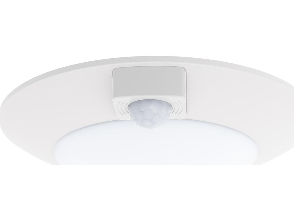 Diverse 1-Light LED Round Flush Mount in White