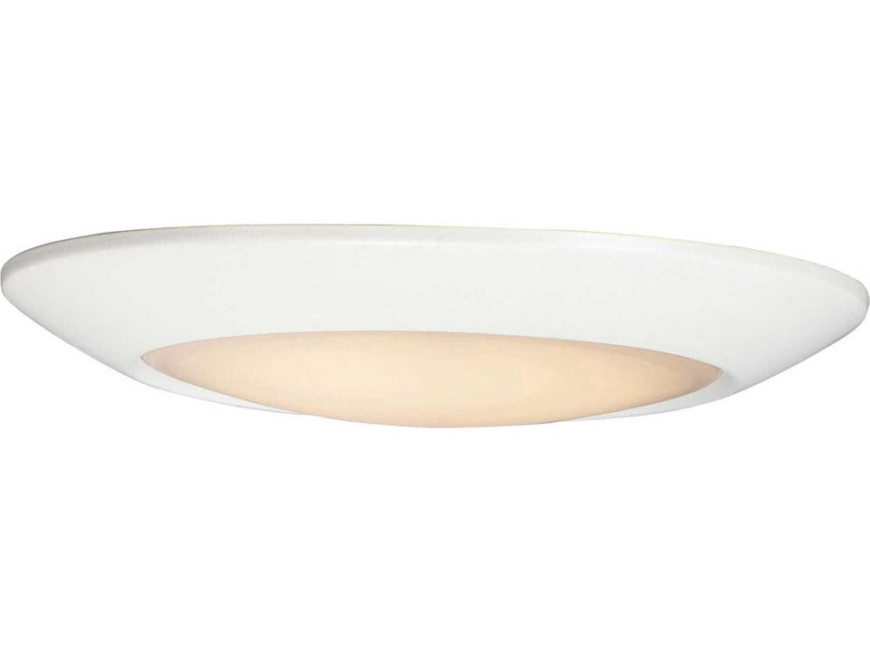 Diverse 1-Light 7.5-Inch LED Flush Mount in White