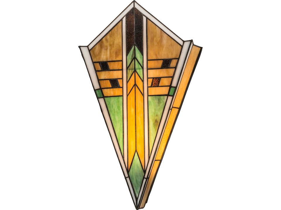 Tiffany Abilene 1-Light Native American Inspired Wall Sconce in Mahogany Bronze