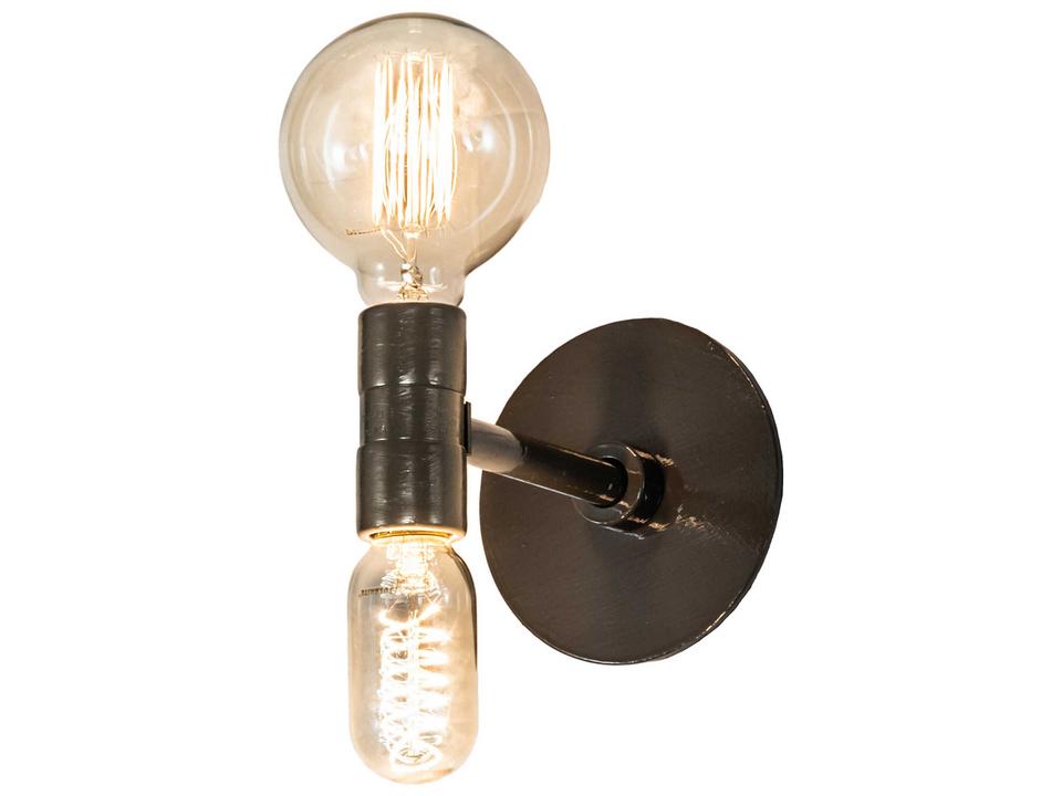 Alva Asta 1-Light LED Wall Sconce in Black Fox Glossy Finish