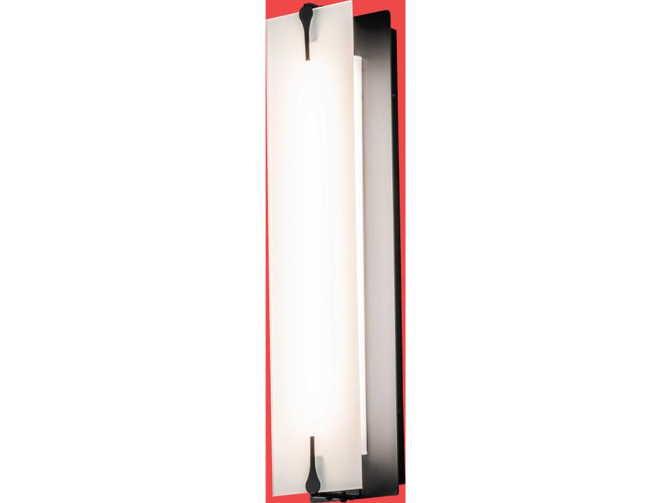 Akranes 1-Light Opal White Wall Sconce in Flat Black