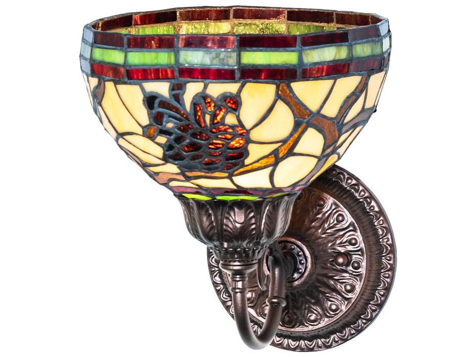 Pinecone 1-Light Traditional Wall Sconce in Mahogany Bronze