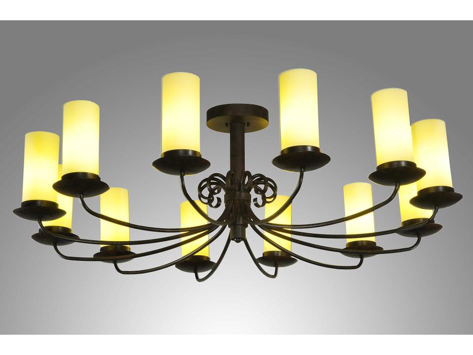 Atria 12-Light Cylinder Chandelier in Coffee Bean Finish
