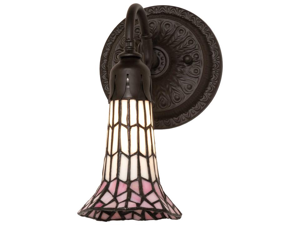 Tiffany Stained Glass Pond Lily Wall Sconce Oil Rubbed Bronze