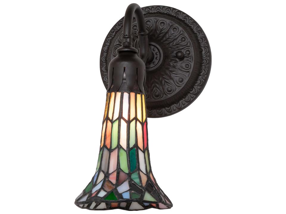 Tiffany 1-Light ADA Compliant Wall Sconce in Oil Rubbed Bronze