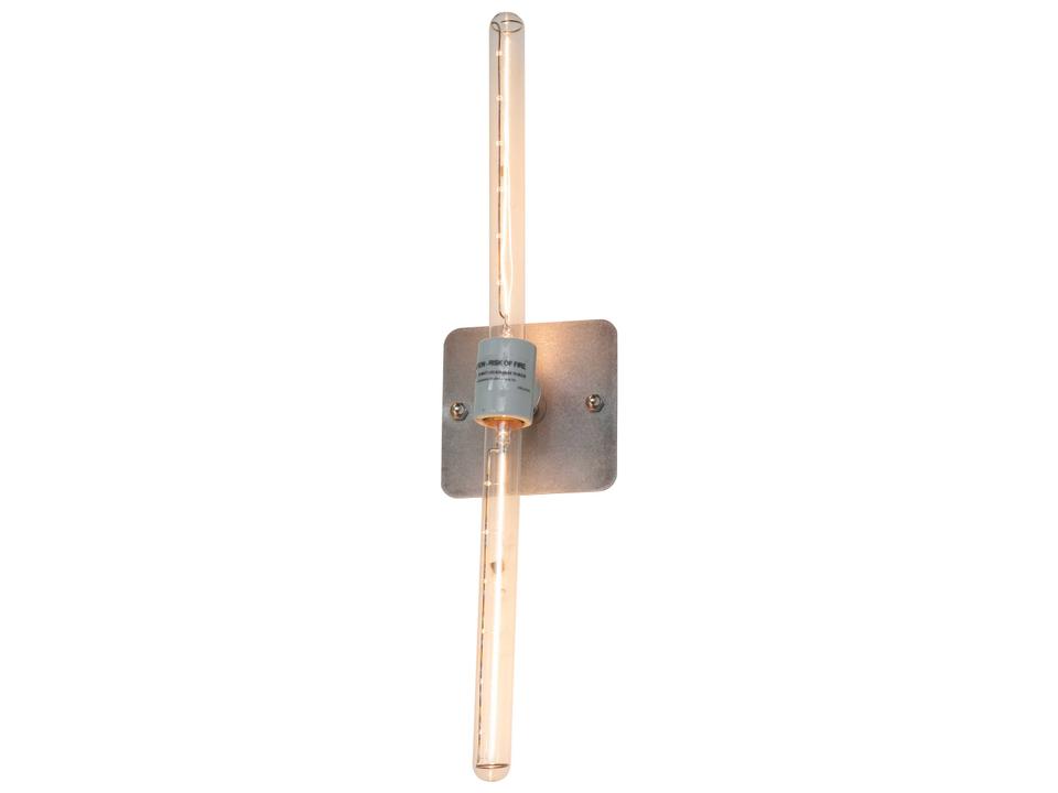 Alva 2-Light Raw Steel Wall Sconce with Eclectic Minimalist Design