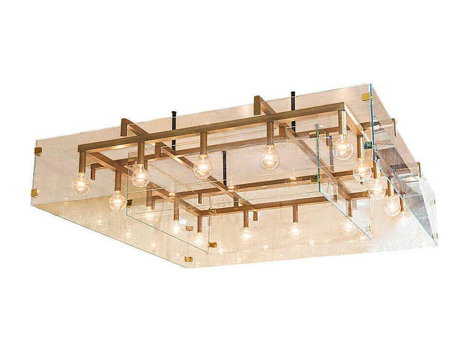 16-Light Hatley Chandelier with Clear Glass and Honey Bucket Finish