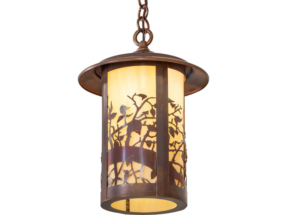 Fulton 1-Light Outdoor Hanging Pendant Light in Vintage Copper