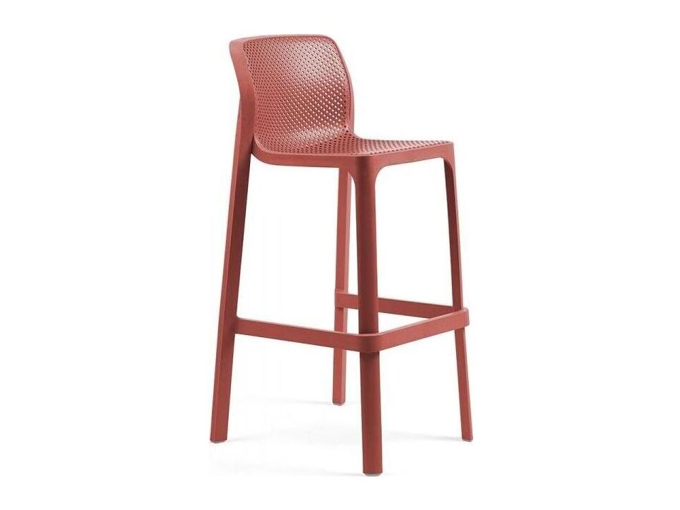 Net Bar Stool in Coral Modern Outdoor Seating