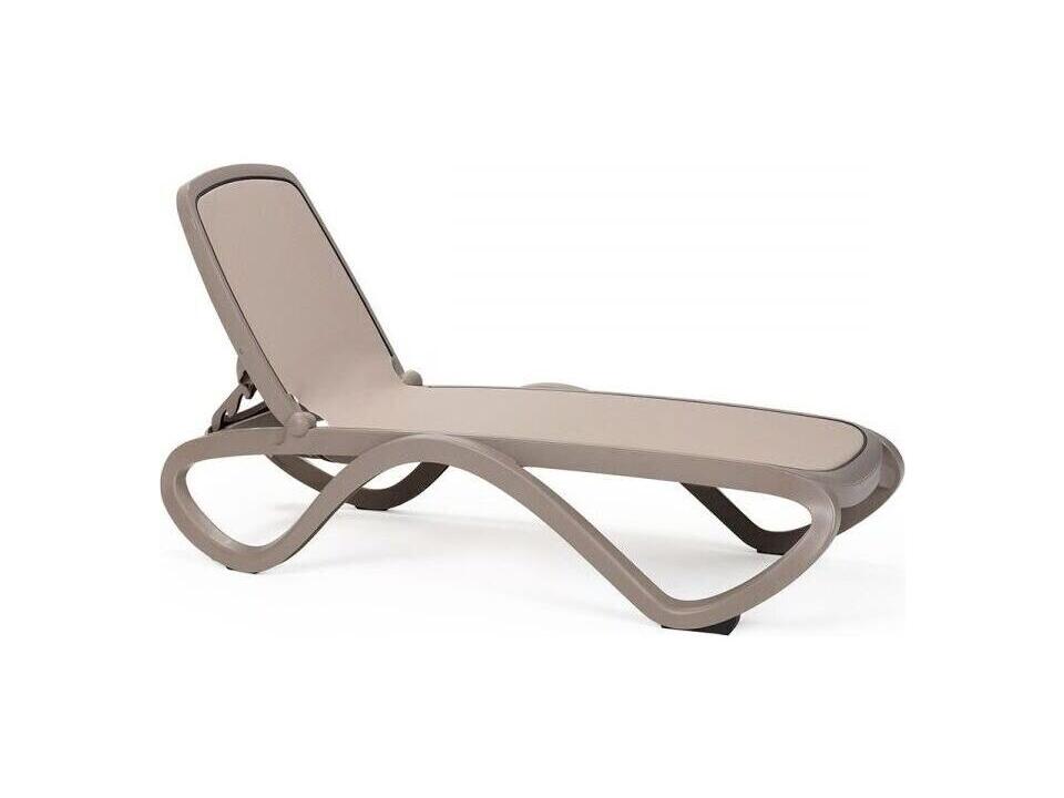 Omega Resin Tortora / Tortora Outdoor Chaise Lounge