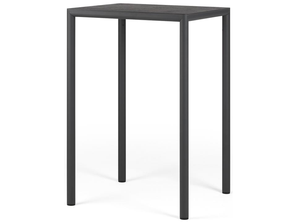 Net Square Resin Bar Table in Antracite