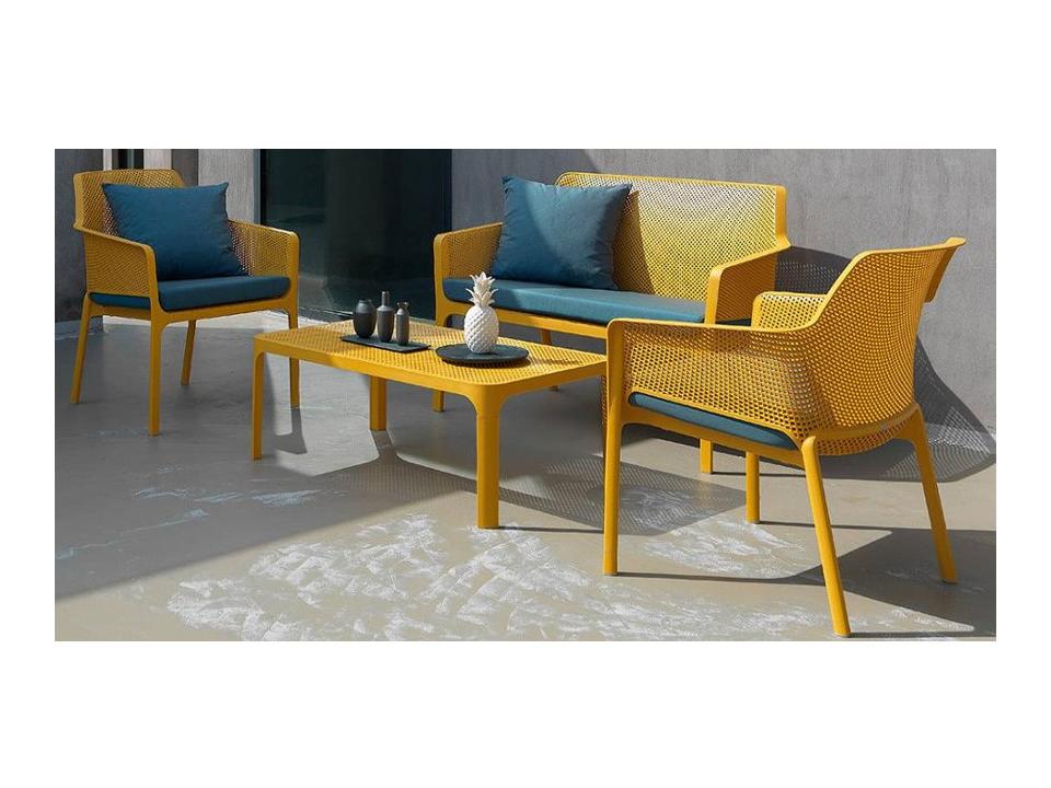 NET Relax Resin Senape Patio Lounge Set