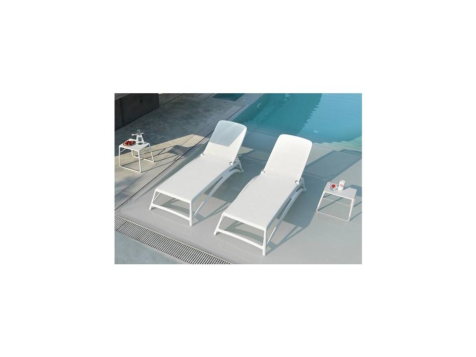 Atlantico Sling Resin Bianco Outdoor Lounge Set