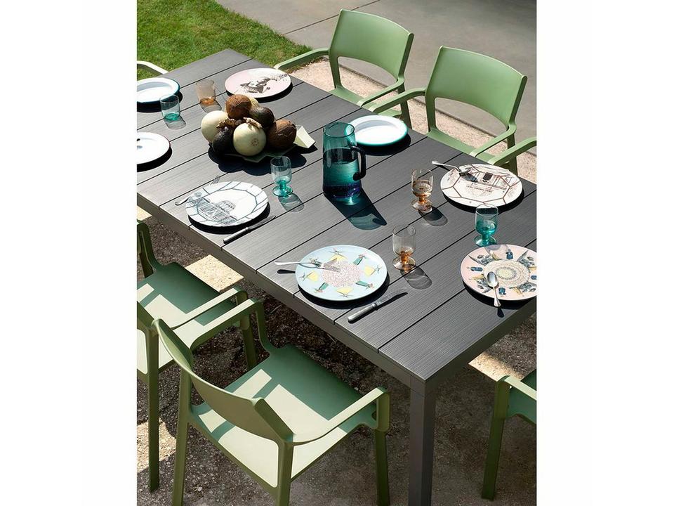Trill Resin Agave/Antracite Outdoor Patio Dining Set
