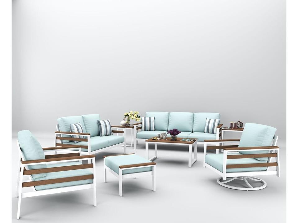 Hanover Configurable 7 Piece Outdoor Patio Seating Set
