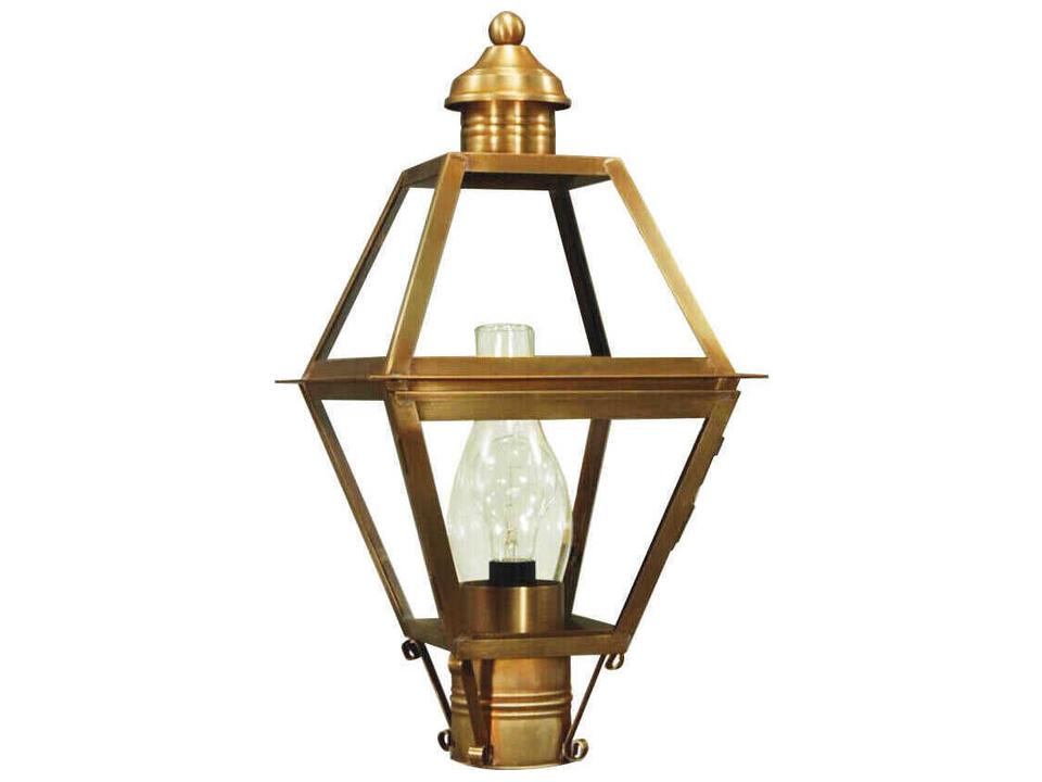 Boston 3-Light Outdoor Post Lantern in Antique Copper