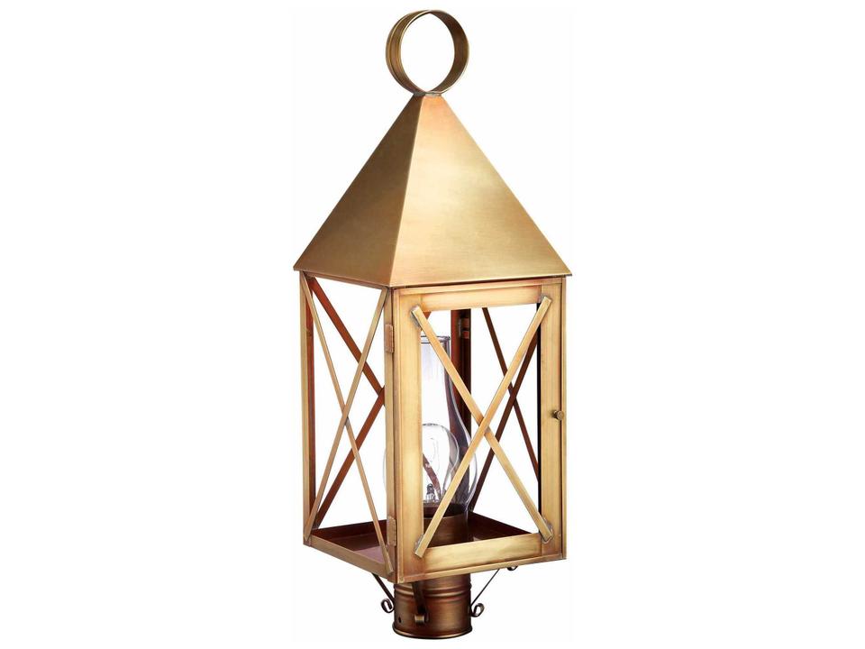 York Outdoor Post Light Handcrafted Solid Brass
